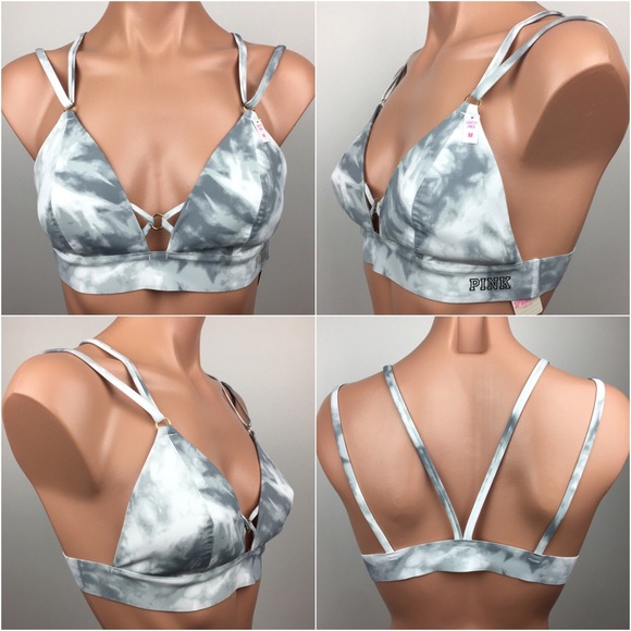 PINK Victoria's Secret Other - VS Pink Bonded Strappy Bralette Medium NWT